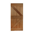 Stain Grade Mahogany Solid Wood DIY Bathroom Barn Door Models With Hanging Sliding Track System